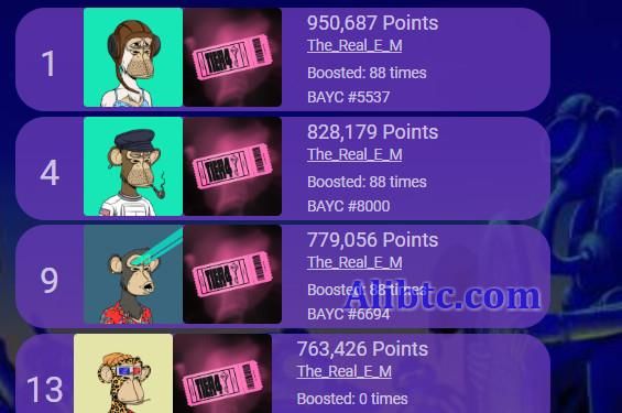 Yuga Labs删除作弊积分！电竞选手重回无聊猿Dookey Dash榜首