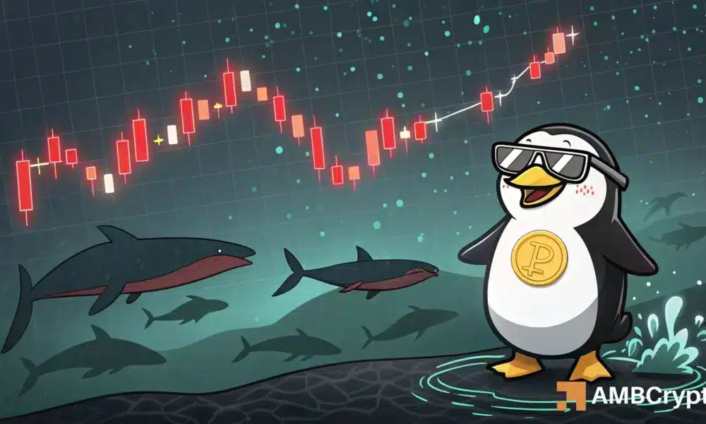 PENGU 下跌 9%，转为高风险：买家能否再次捍卫 Pudgy Penguins？