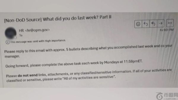 埃隆·马斯克的D.O.G.E升级“您上周做了什么？”邮件要求，推动政府效率改革