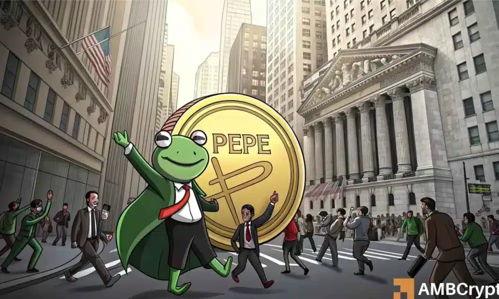 鲸鱼飙升 200% 导致 PEPE 飙升 14%——这是否只是又一次零售 FOMO 激增？