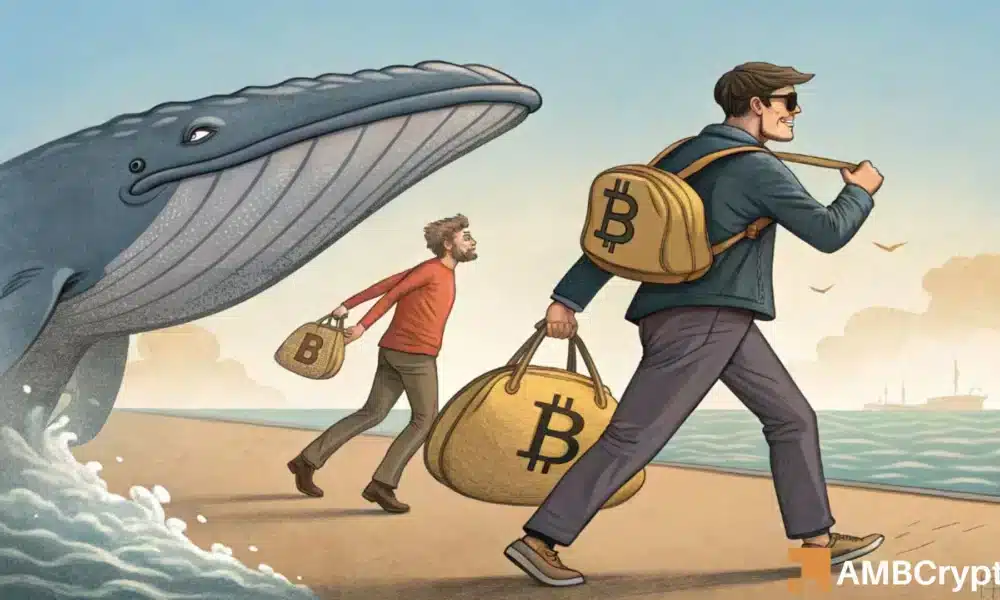 鲸鱼买入 3 万 BTC，助推比特币 [飙升]，而这群鲸鱼正在撤退