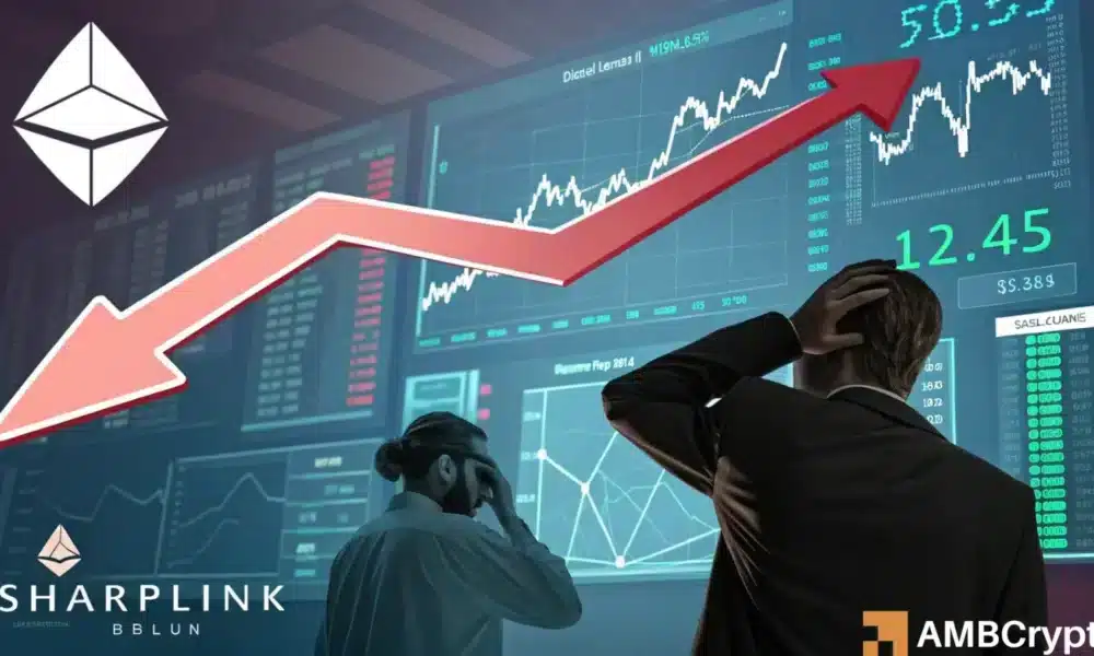 Sharplink 股价暴跌 66% – 但 10 亿美元押注以太坊可能会扭转局势