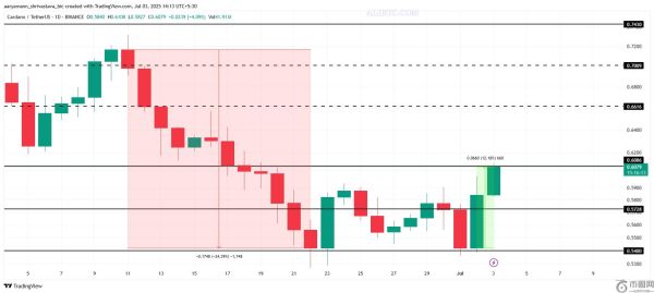 由于长期持有者拒绝出售，ADA币价格上涨12%