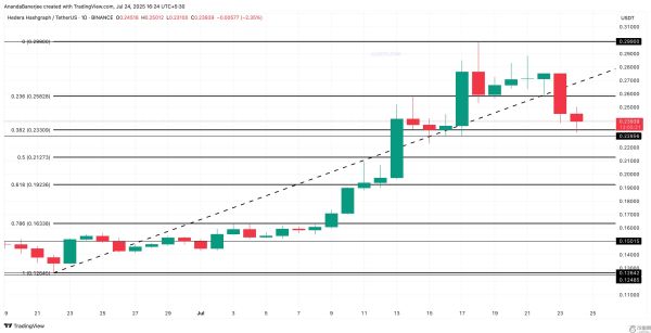 HBAR币再次暴跌40%？历史表明这是有可能的