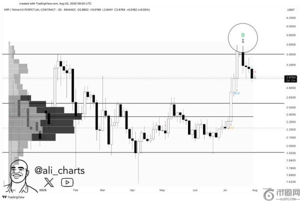 XRP或面临深度回调：分析师揭示关键支撑与看跌信号