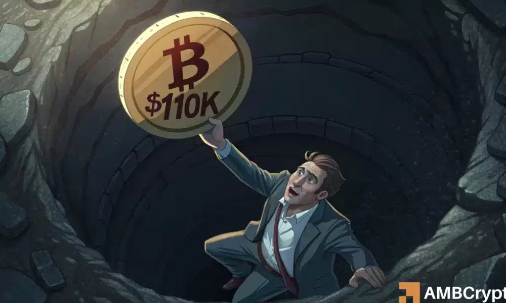 比特币跌破 112,000 美元——110,000 美元的支撑位能否守住，还是会面临更多考验？