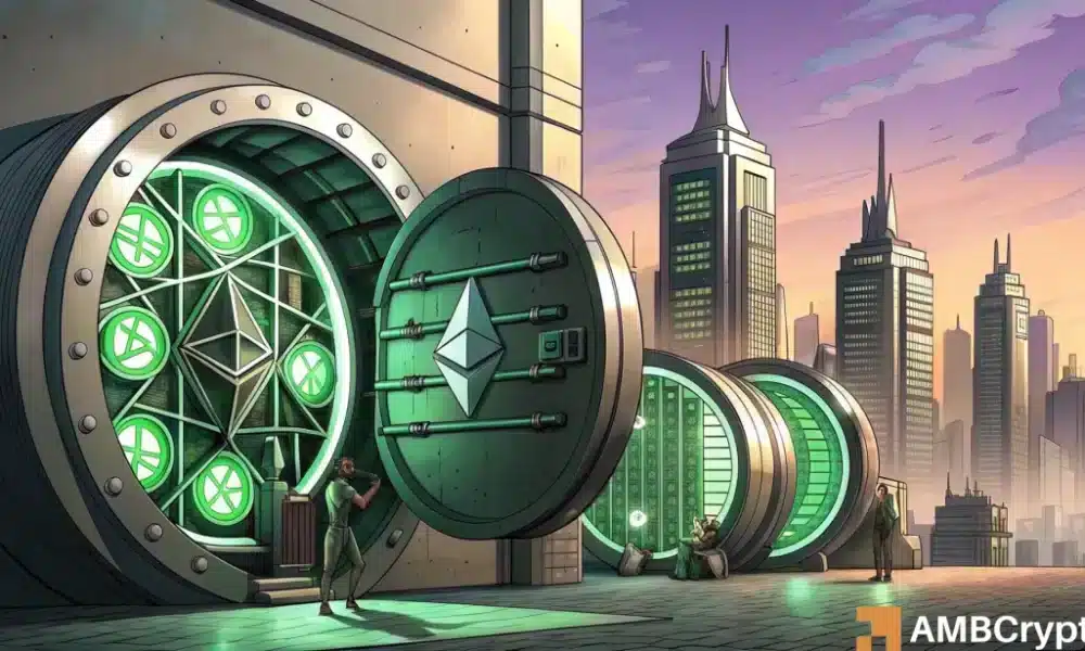 上市公司大举押注 ETH 储备后，以太坊国库余额突破 370 万 ETH