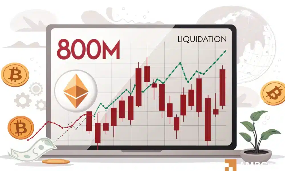 比特币价格跌至 11 万美元后，24 小时内清算了 8 亿美元！