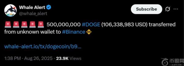 5亿狗狗币转入币安：背后原因及市场影响分析