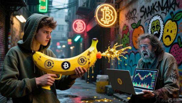 香蕉枪/比特币市场概览：24小时内的波动性和动能变化