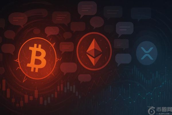 比特币和以太坊的社交情绪暴跌，但XRP却只遭遇冷遇
